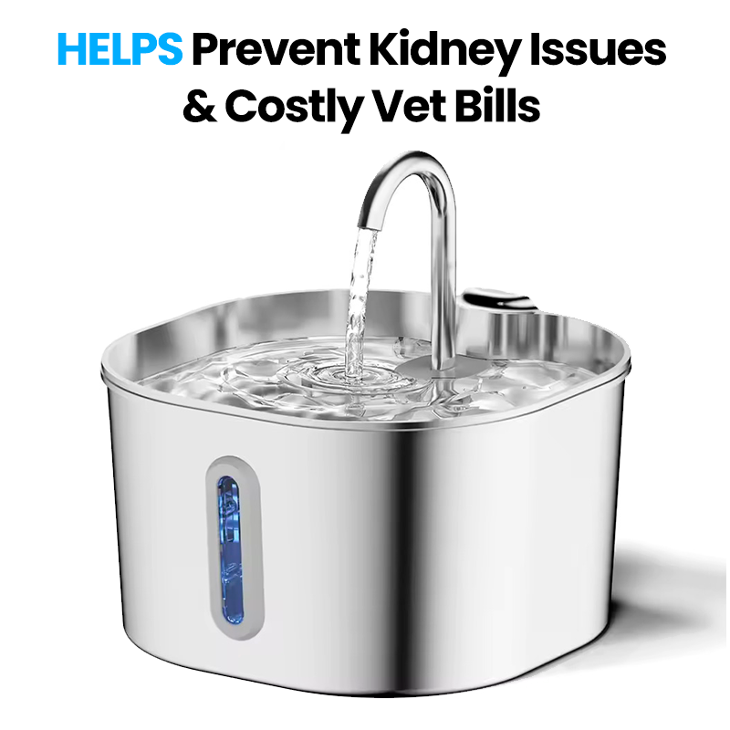 Hydriva™Stainless Steel Cat Water Fountain