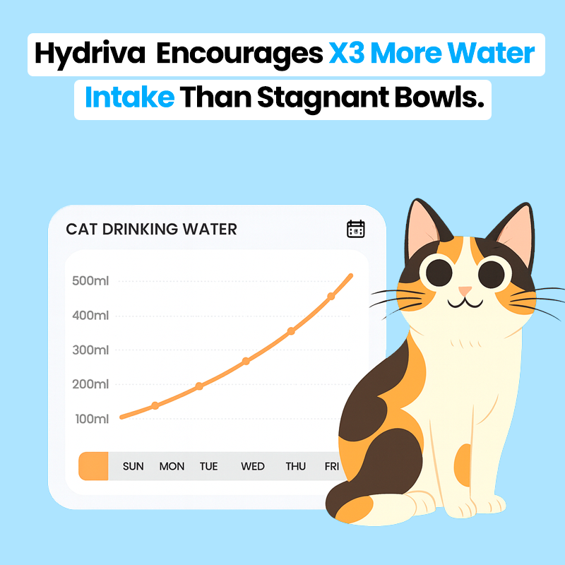 Hydriva™Stainless Steel Cat Water Fountain