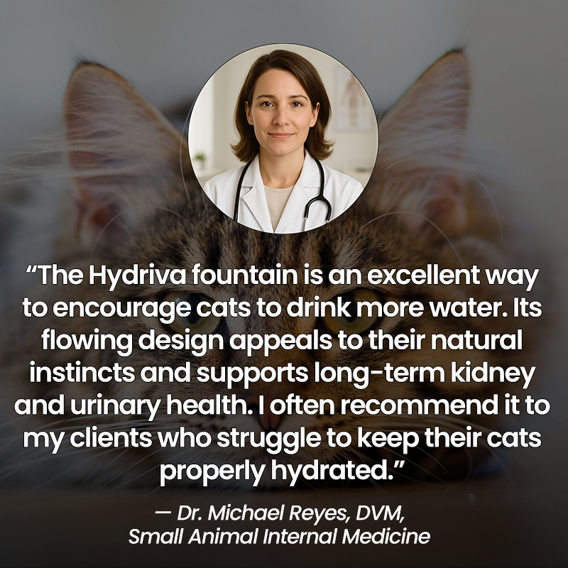 Hydriva™Stainless Steel Cat Water Fountain