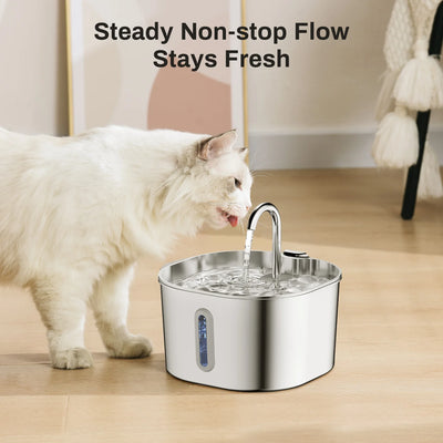 Hydriva™Stainless Steel Cat Water Fountain